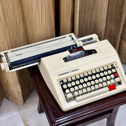 Brand new typewriter India, Marathon 2200 DLX unused manual mechanical writing machine, RR Typewriter Mart online