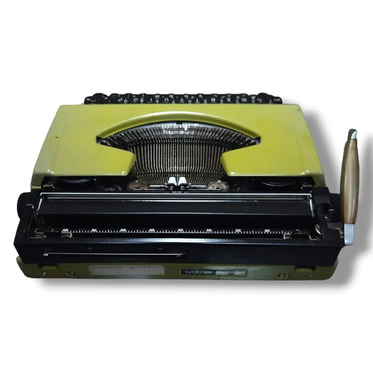 Brother Deluxe 220 Olive Typewriter
