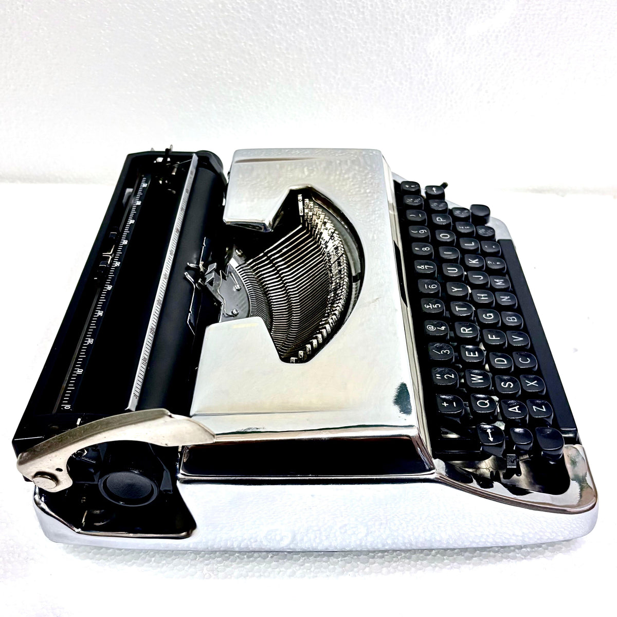 RR Typewriter Mart Brother 210 portable chrome typewriter restored and tested for writing in India