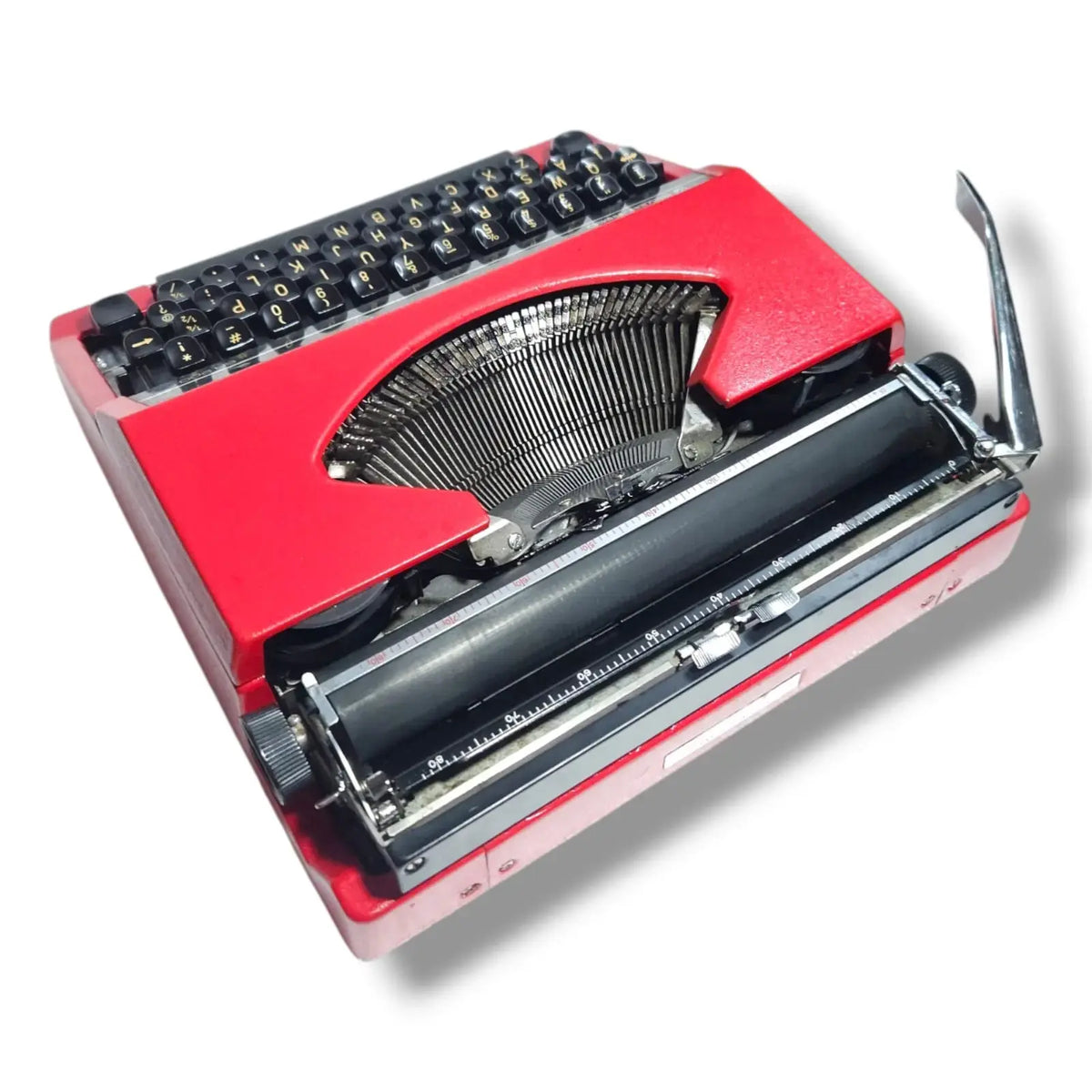 Silver Reed Cherry Red Typewriter