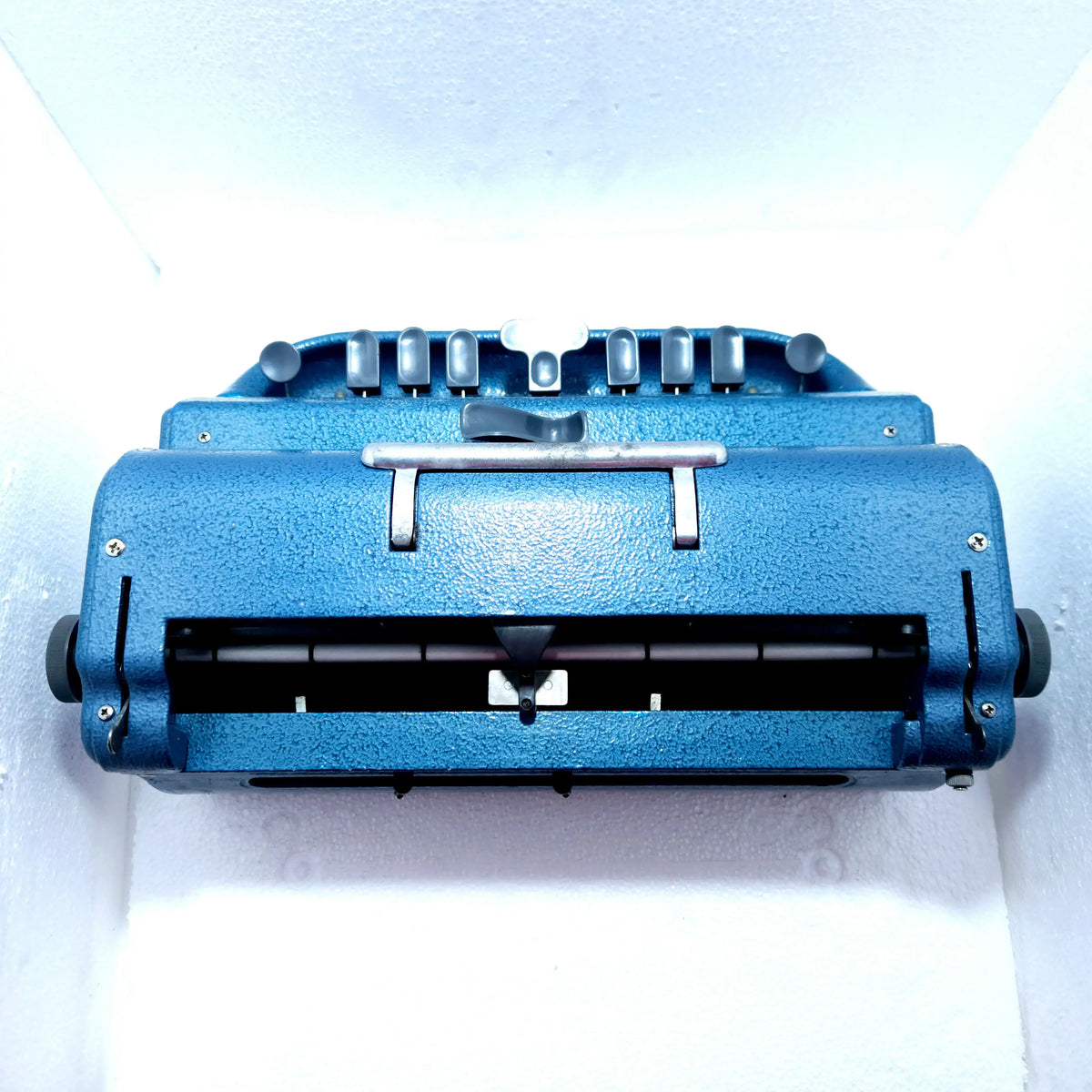 Blue Perkins Braille Manual Typewriter