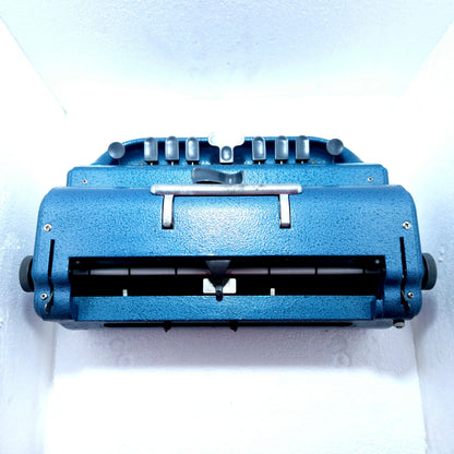 Blue Perkins Braille Manual Typewriter
