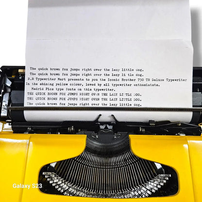 Brother 750 T R Typewriter Se