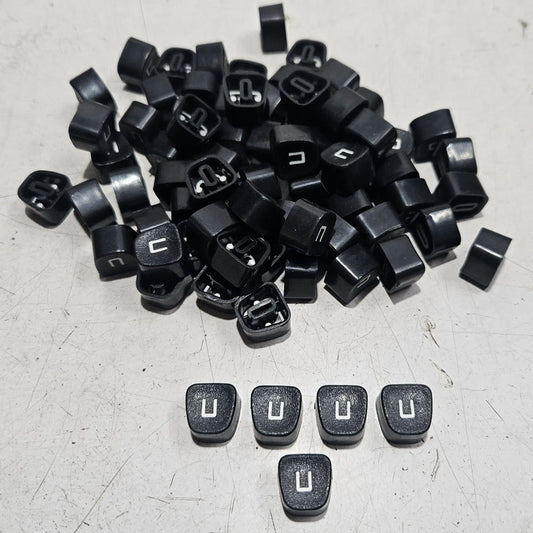 Replacement U keytops for manual typewriters, typewriter spare parts from RR Typewriter Mart collection