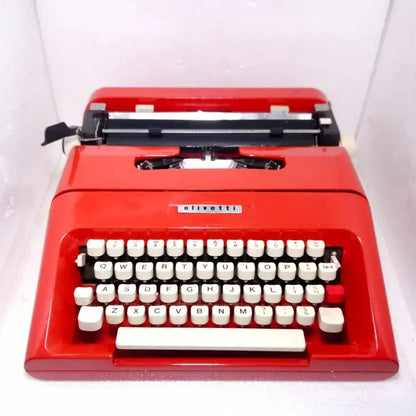 Buy Olivetti typewriter Scarlet Red vintage portable – RR Typewriter Mart