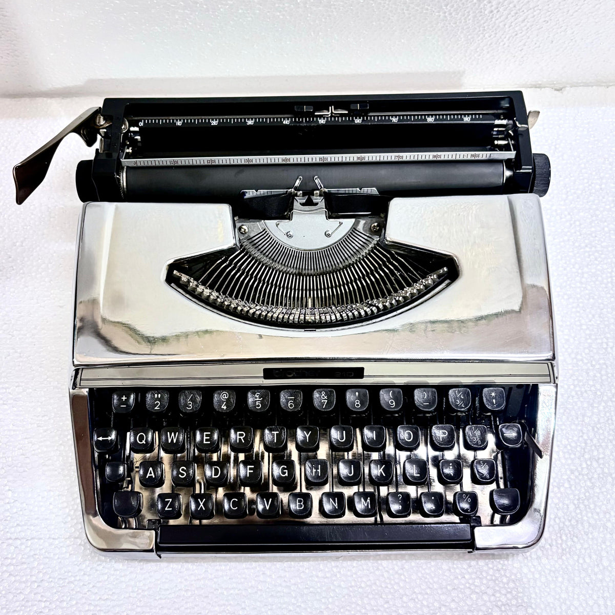 Brother 210 mirror chrome manual English typewriter by RR Typewriter Mart for collectors and writers in India