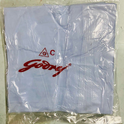 Folded blue PVC manual typewriter dust cover in protective packaging, buy typewriter dust covers from RR Typewriter Mart