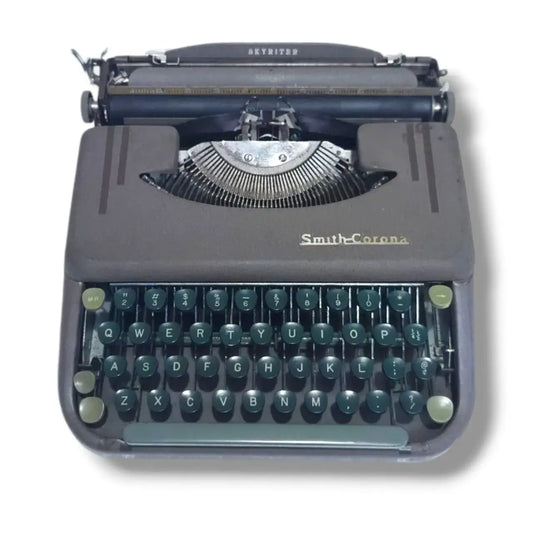 Smith Corona SKYRITER Typewriter - Compact Antique Portable Typewriter Made in USA