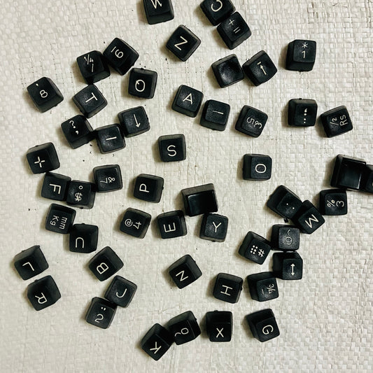 Facit 1740 English complete keytop set manual typewriter parts RR Typewriter Mart