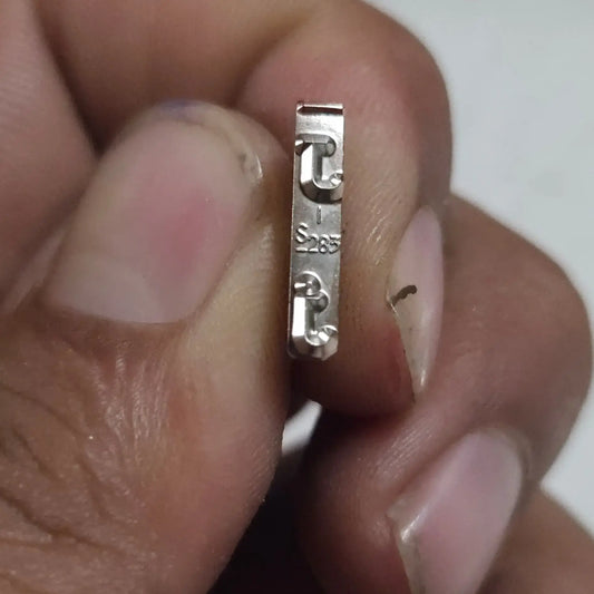 Close-up of English Typewriter Long Motion Typeface J for manual typewriter repair and typing machine servicing