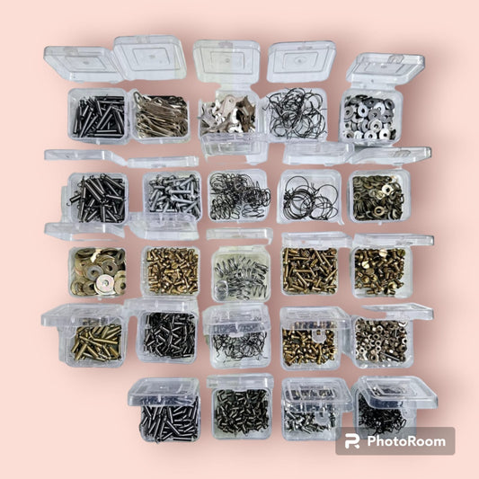 Complete Typewriter Kit with springs, screws, washers and spare parts for typing machine service at RR Typewriter Mart