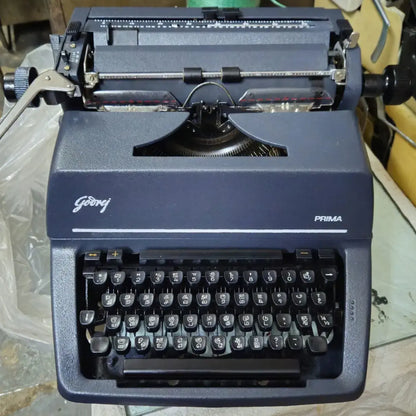 Godrej Prima Tamil Typewriter Institute Model front view | RR Typewriter Mart