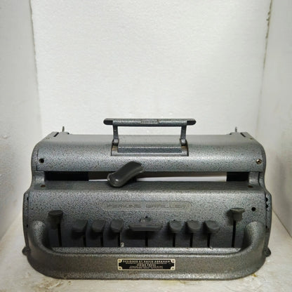 Front view of Perkins Brailler Braille Typewriter | Trusted by RR Typewriter Mart
