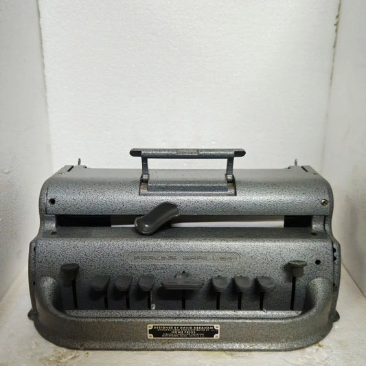 Front view of Perkins Brailler Braille Typewriter | Trusted by RR Typewriter Mart
