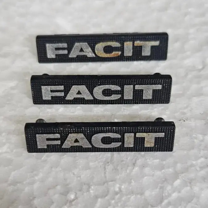 Facit 1740 metal body monogram original typewriter restoration part RR Typewriter Mart