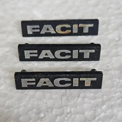 Facit 1740 metal body monogram original typewriter restoration part RR Typewriter Mart