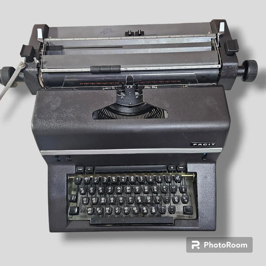 Facit 1740 Brief Tamil Typewriter front view with original Tamil keyboard, Manual Facit Typewriter by RR Typewriter Mart
