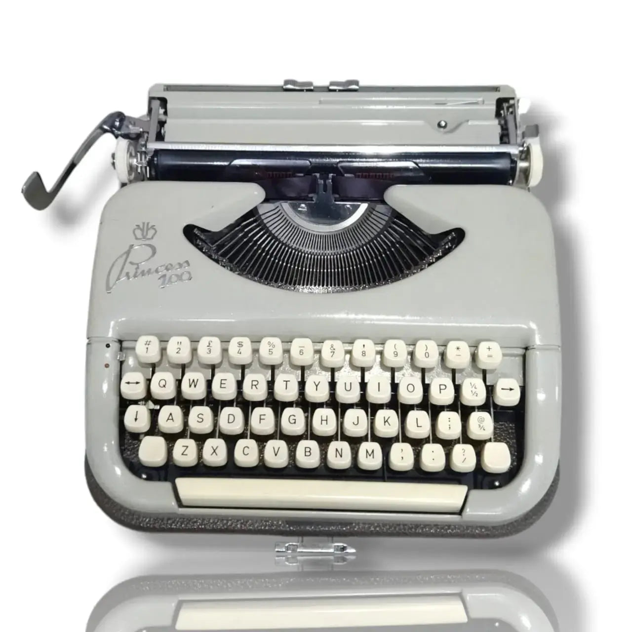 Princess 100 manual English typewriter front view, imported German typing machine by RR Typewriter Mart
