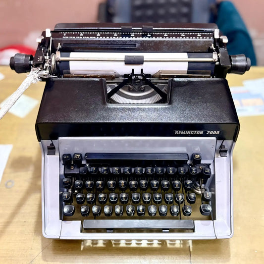 Remington 2000 Manual Punjabi Typewriter front view, Indian-built standard machine for daily use by RR Typewriter Mart