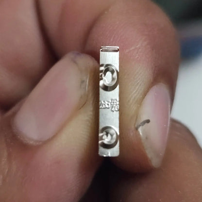 English Long Motion Typeface C replacement type slug set for typewriter repair restoration and typing institute maintenance