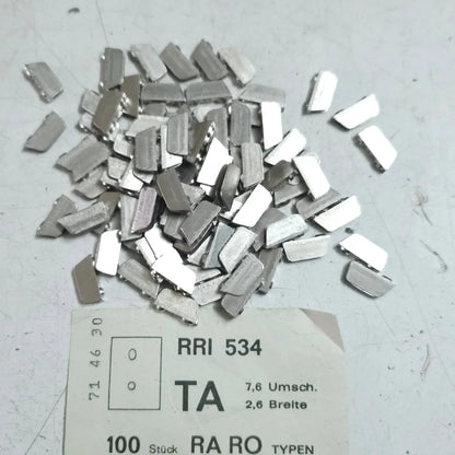 English Long Motion Typeface O replacement type slug set for typewriter repair restoration and typing institute maintenance