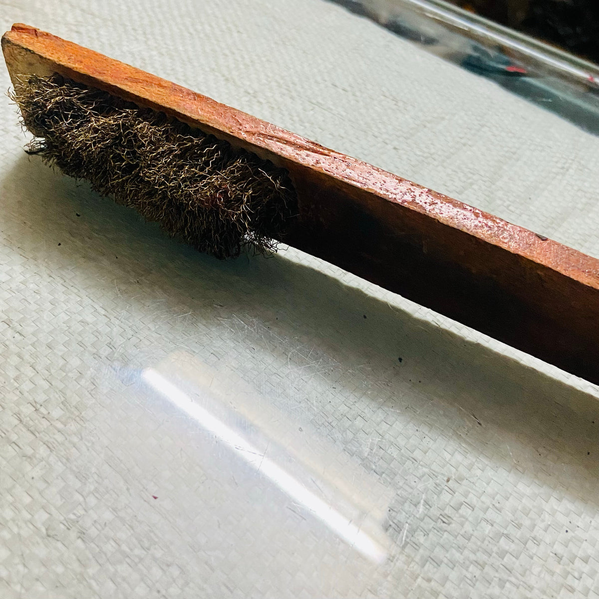 Typewriter tool brass wire cleaning brush for rust removal and restoration RR Typewriter Mart