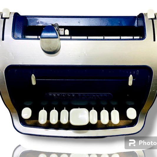 Front view of Perkins Brailler ABS manual braille typewriter by RR Typewriter Mart, imported Perkins braille typing machine
