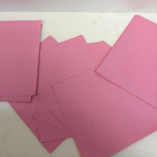 Pink Braille typewriter paper sheets for manual Braille typewriters, supplied by RR Typewriter Mart in India