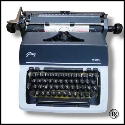 Godrej Prima Tamil typing machine front view at RR Typewriter Mart manual typewriter store