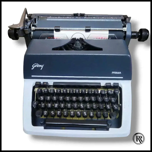 Godrej Prima Tamil typing machine front view at RR Typewriter Mart manual typewriter store