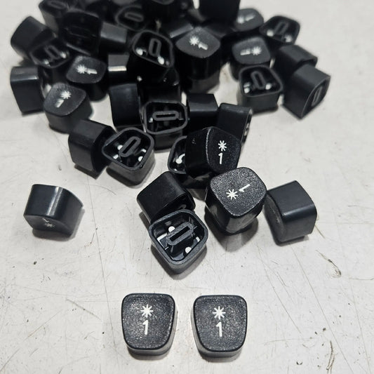 Black Godrej English 1 typewriter loose keytops for manual typewriter repair, restoration and typing machine spare parts