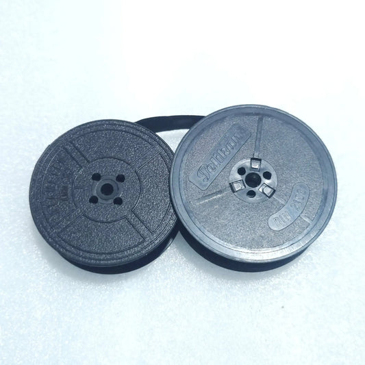 Black manual typewriter ribbons on Pelikan spool set, ribbon for typing machine from RR Typewriter Mart