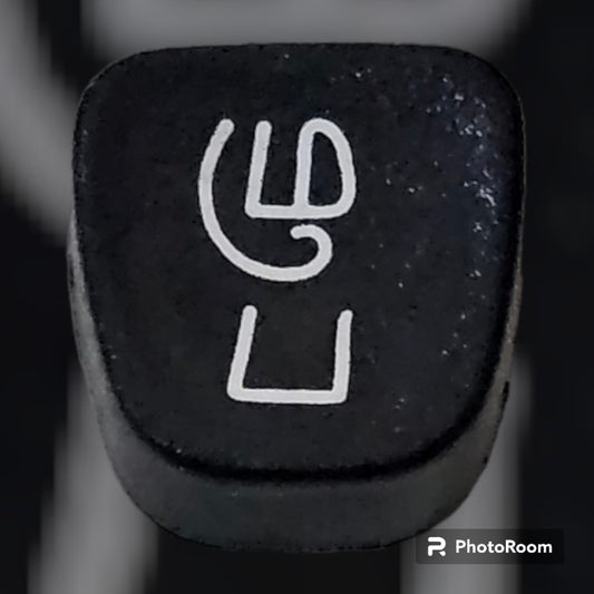 Tamil typewriter keytop மு ப on black background for manual typewriter restoration and repair work