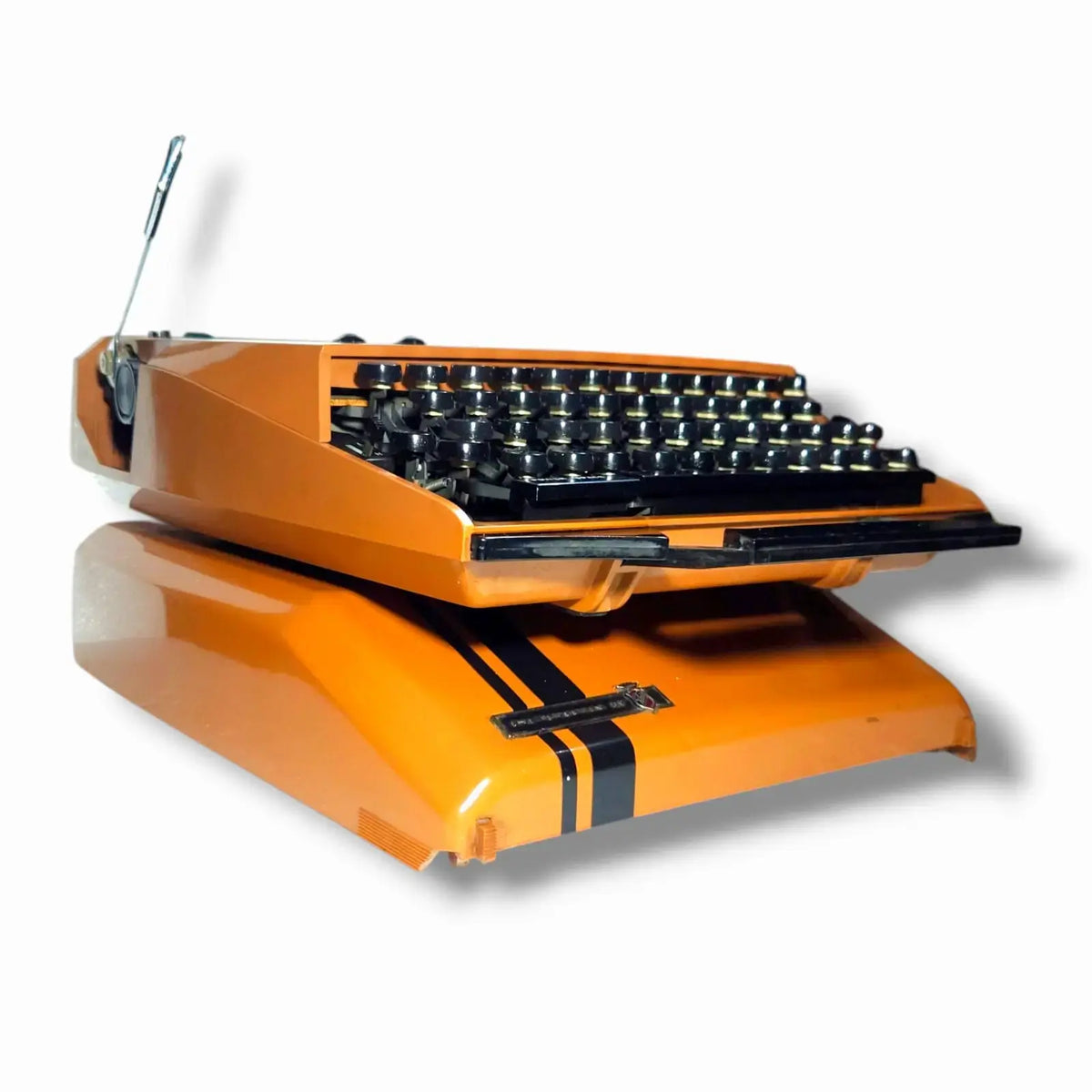 Buy manual English typewriter online orange Smith Corona typing machine RR Typewriter Mart