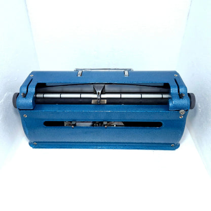 Blue Perkins Braille Manual Typewriter