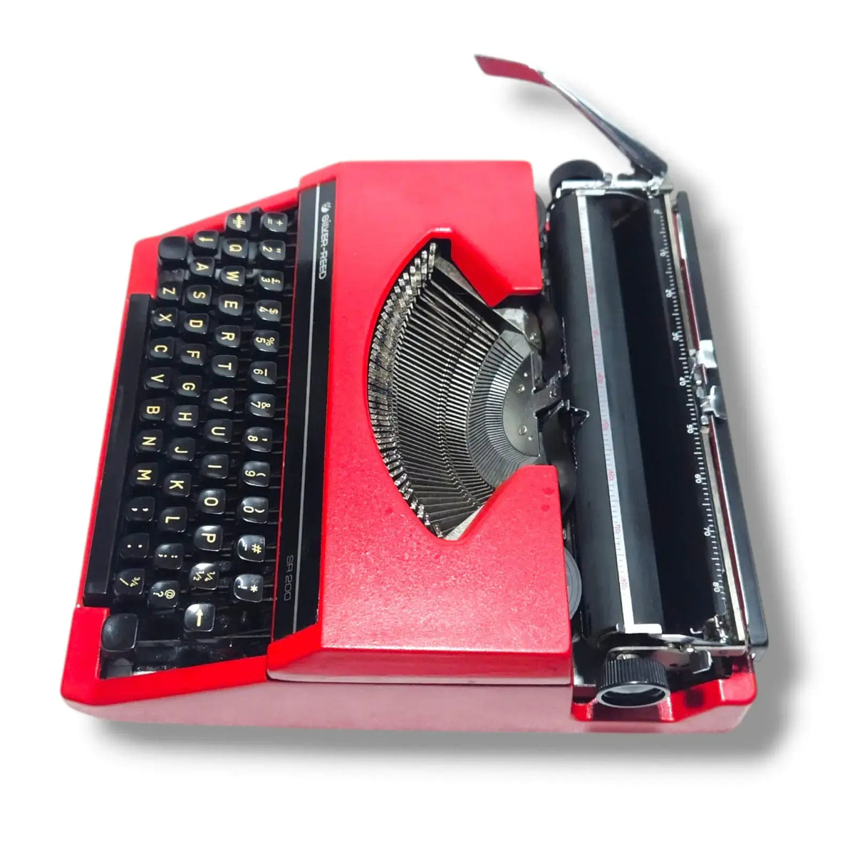 Silver Reed Cherry Red Typewriter