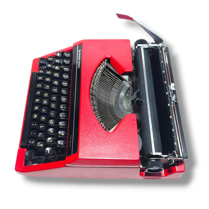 Silver Reed Cherry Red Typewriter