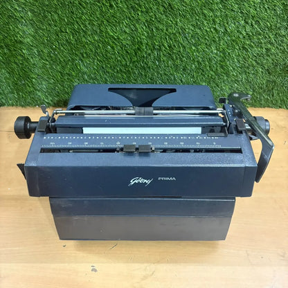 Classic Indian Godrej Prima Typewriter featuring a dedicated Punjabi Gurmukhi keyboard