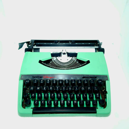 Brother Charger 11 Electric Green Typewriter