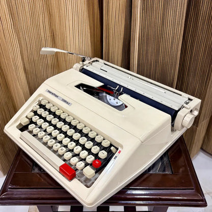 Vintage typewriter for sale, Marathon 2200 DLX brand new unused manual machine, RR Typewriter Mart India online