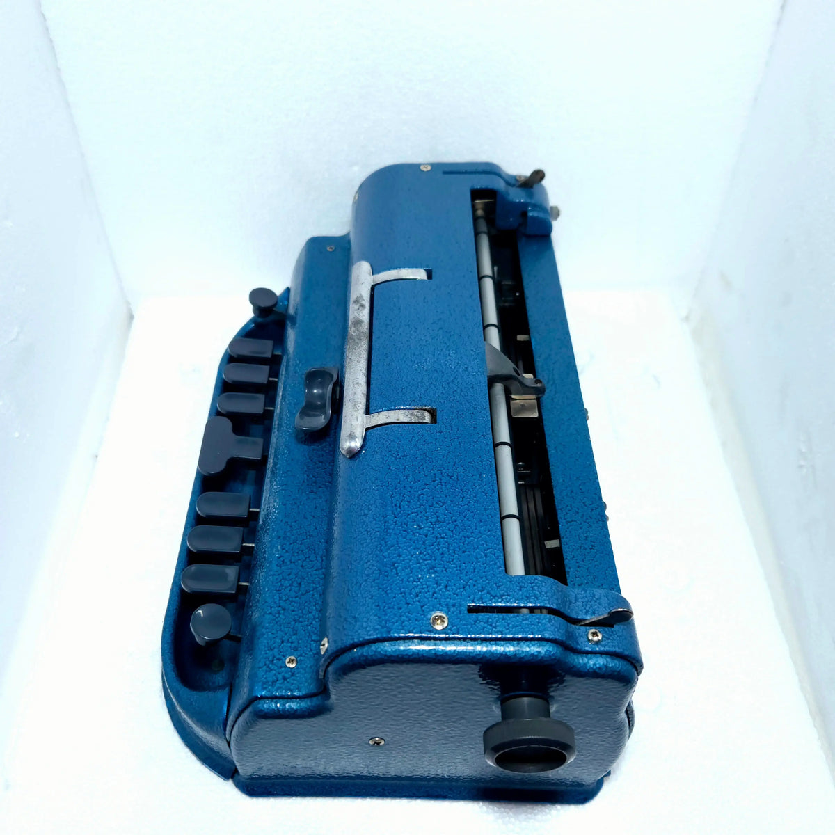 Blue Perkins Braille Manual Typewriter