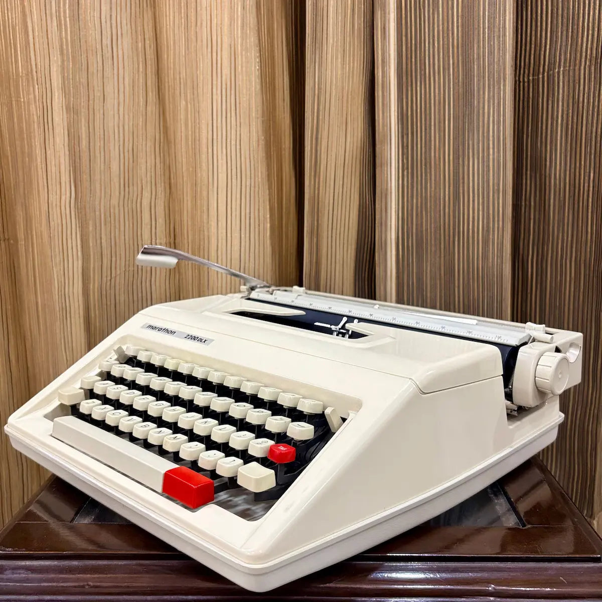 Manual typewriter for sale in India, Marathon 2200 DLX unused brand new machine, RR Typewriter Mart online store