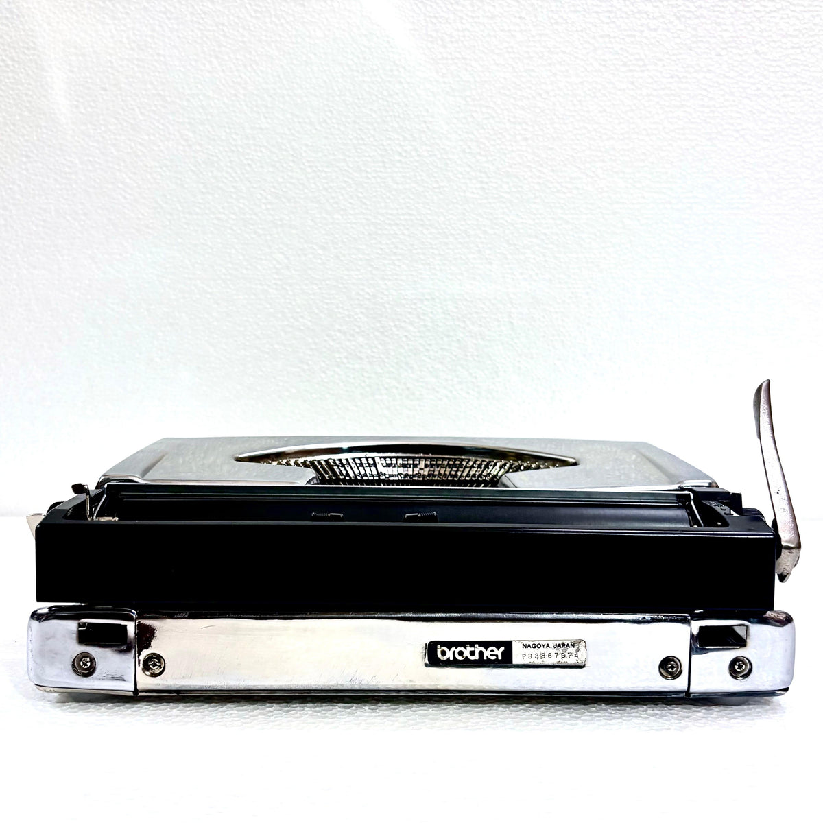 Brother 210 mirror chrome vintage typing machine professionally serviced by RR Typewriter Mart India
