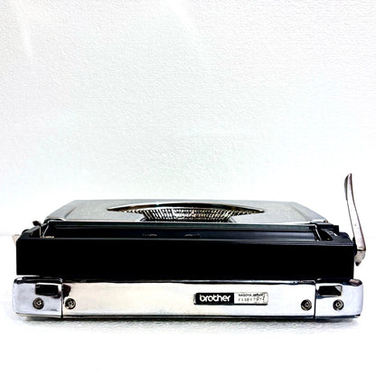 Brother 210 mirror chrome vintage typing machine professionally serviced by RR Typewriter Mart India