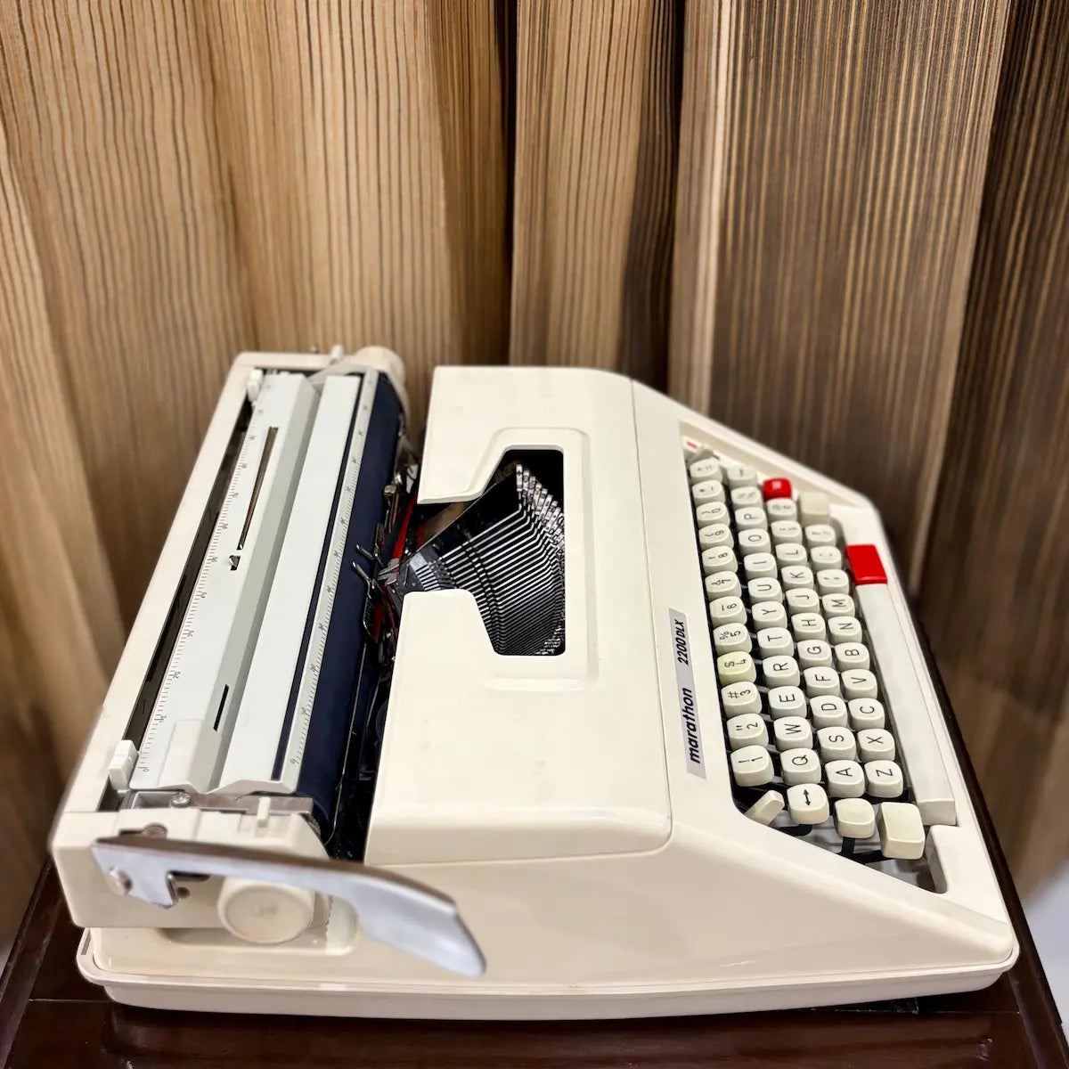 Marathon 2200 DLX mechanical typewriter, brand new unused vintage writing machine, RR Typewriter Mart India online