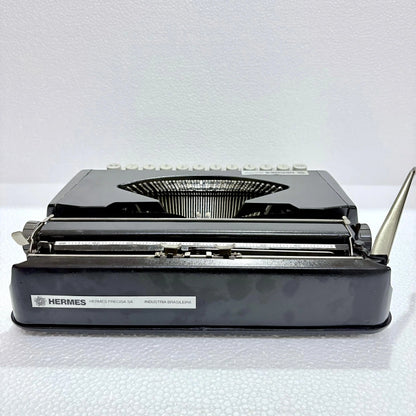 Hermes Baby Black Shadow black manual typewriter, classic portable writing machine, RR Typewriter Mart in India