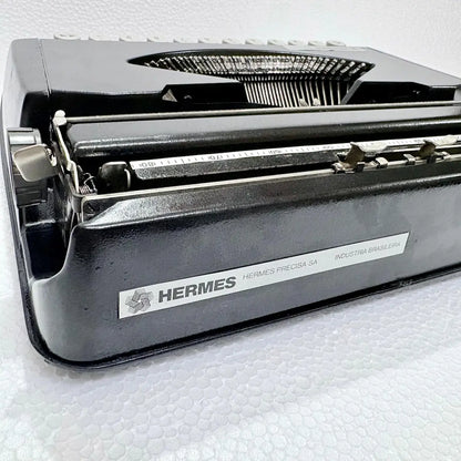 Vintage Hermes Baby Black Shadow typewriter, black portable manual typing machine, RR Typewriter Mart in India