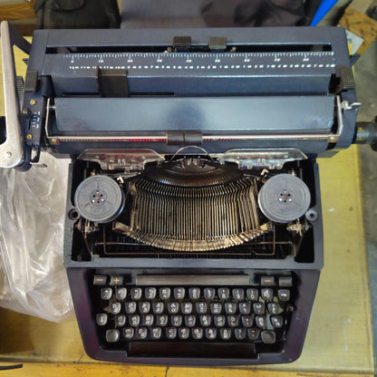 Open Godrej Prima Typing machine showing metal typebars, Buy Typewriter from trusted Typewriter Seller