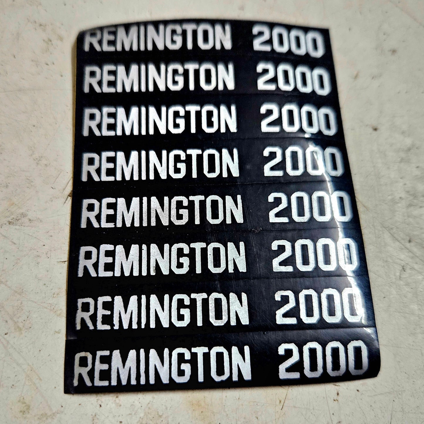Remington typewriter spare parts badge decal for vintage typing machine servicing RR Typewriter Mart