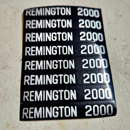 Remington typewriter spare parts badge decal for vintage typing machine servicing RR Typewriter Mart